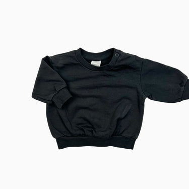 Pull anthracite en coton bio 1-2M