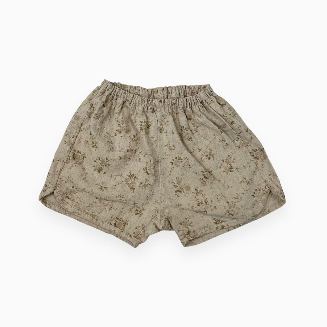 Short sable en lin et coton M (fit 12-18M)