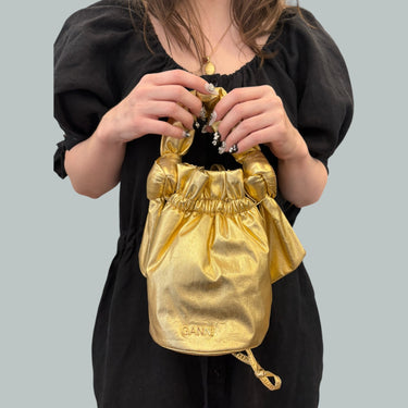Sac à main 'Knot' doré pour femmes