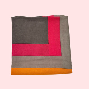 Foulard à rayures colorées en cachemire pour femmes