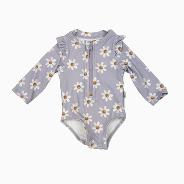 Maillot lilas 'marguerites' 0-3M