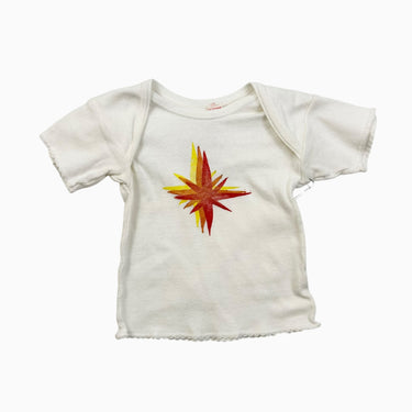 T-shirt étoiles blanc 6-12M