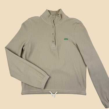 Pull sable en coton gaufré pour femmes 34EU