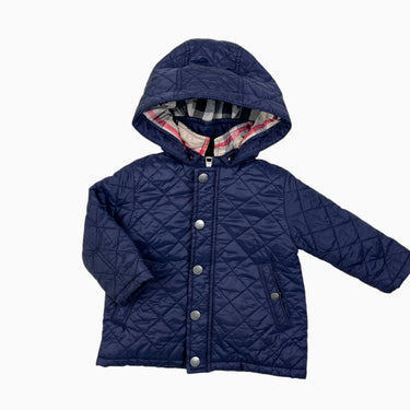 Manteau marine matelassé mi-saison 9M