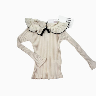 Chandail à col vanille côtelé 18-24M