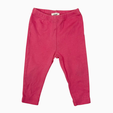 Legging rose en coton pimas 0-6M