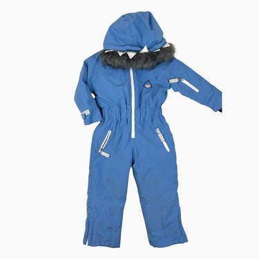 Combi d'hiver bleue avec capuchon amovible 2-3Y