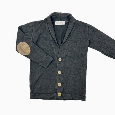 Cardigan anthracite en bambou et spandex 6Y