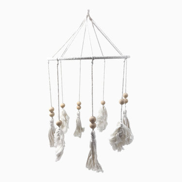 Mobile blanc 'pompons'