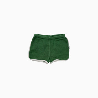 Short rétro vert en tricot de coton 12M