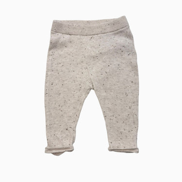 Pantalon greige 'confettis' en coton bio 2-4M