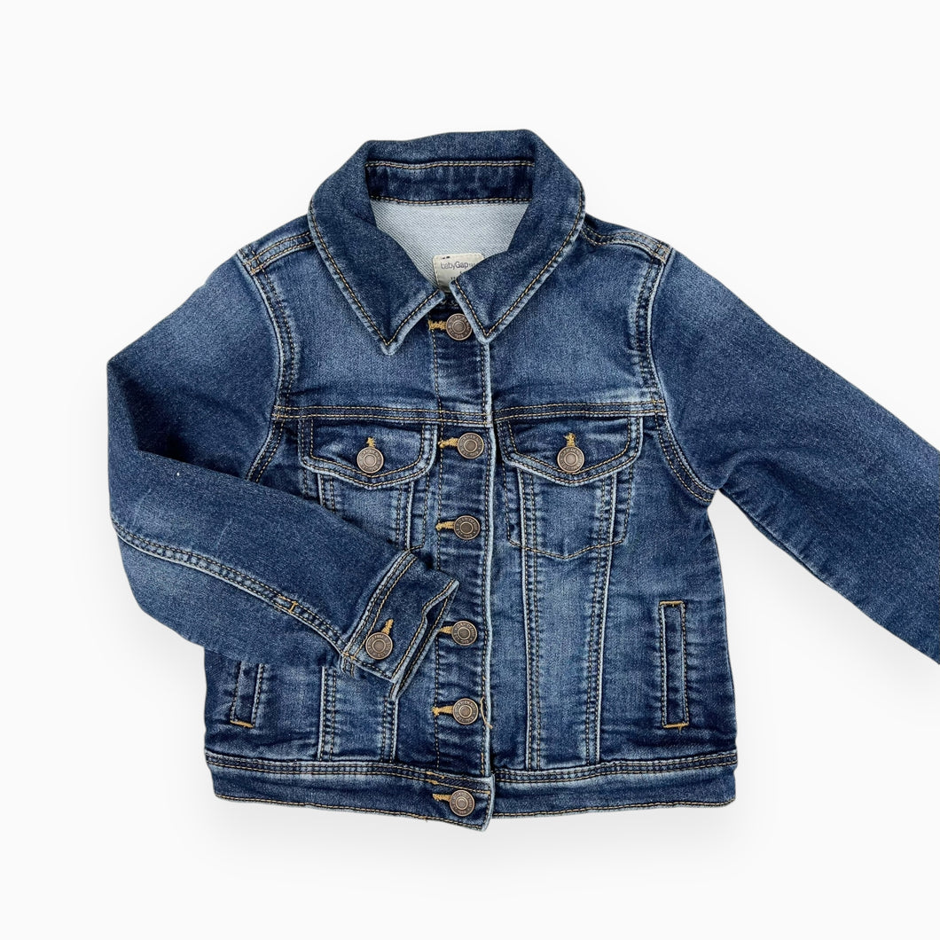 Veste en denim de coton et poly extensible souple 4Y