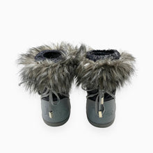 Charger l&#39;image dans la galerie, Bottes style moonboots marine et gris avec fourrure 23-25EU
