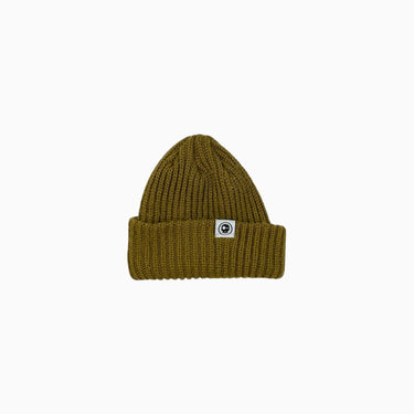 Tuque ocre en tricot 0-6M