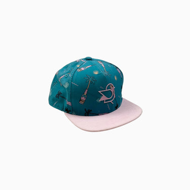Casquette turquoise et rose 'cola' 0-24M