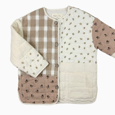 Manteau patchwork matelassé 4-5Y