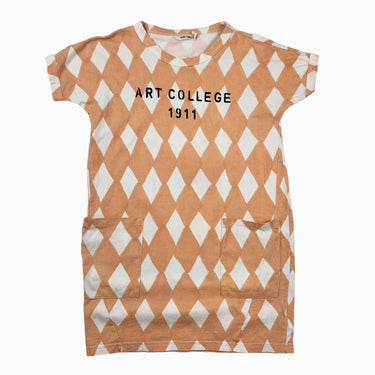 Robe 'triangles' oranges 6-7Y