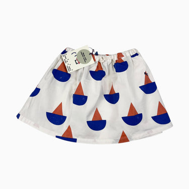 Jupe vanille 'voiliers' 4-5Y