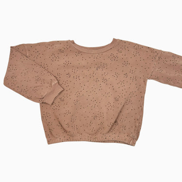 Chandail marron 'lunes' 6Y