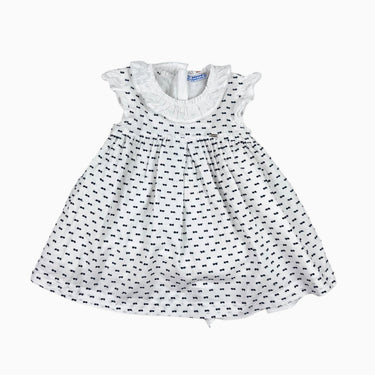 Robe blanche à point d'esprit 12M
