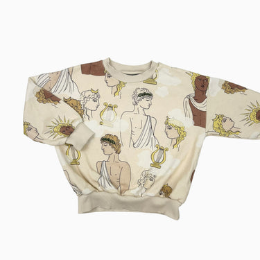 Pull vanille 'statues Dieux Grecs' 4-5Y