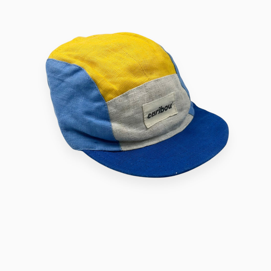 Casquette en lin colorblock S (fit 6-12M)