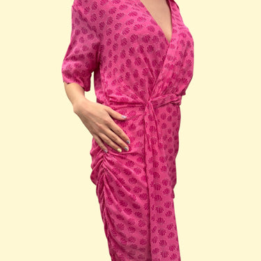 Robe fushia 'coquillages' en poly pour femmes M