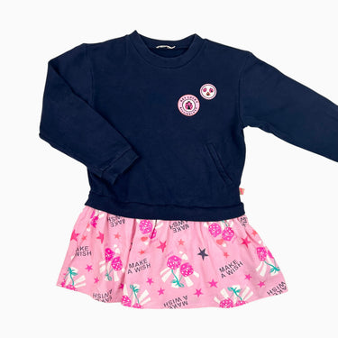 Robe marine avec volant rose 6Y