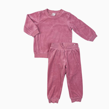 Ensemble rose en velours 12-18M