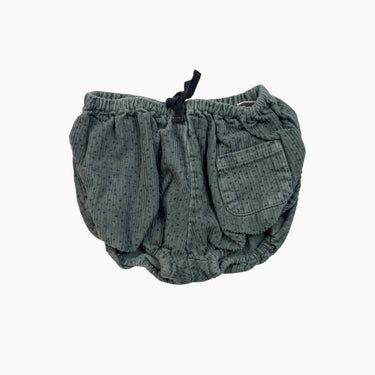 Bloomer vert à pois en corduroy 2-3Y