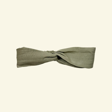 Bandeau sauge en lin pour femmes