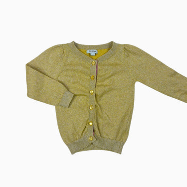 Cardigan jaune pailletté 9M