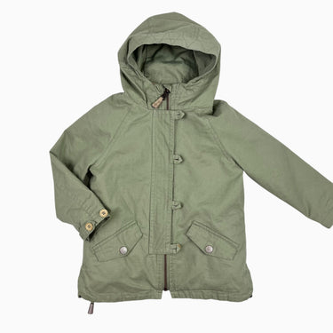 Manteau deux en un eucalyptus avec veste rose 2Y