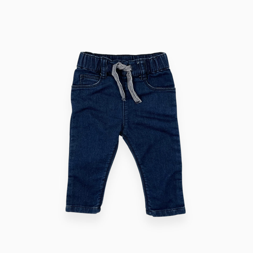 Jeans souple en coton et poly à taille élastique 3M