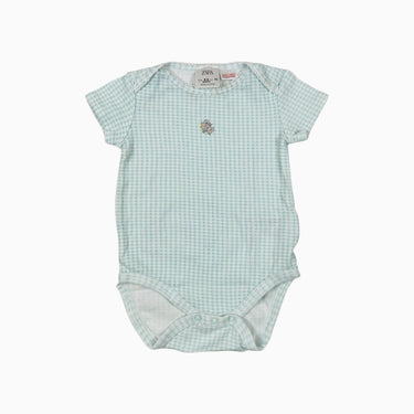 Cache-couche vichy bleu 6-9M