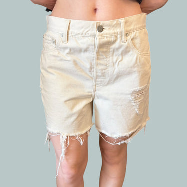 Short en denim vanille pour femmes 27US