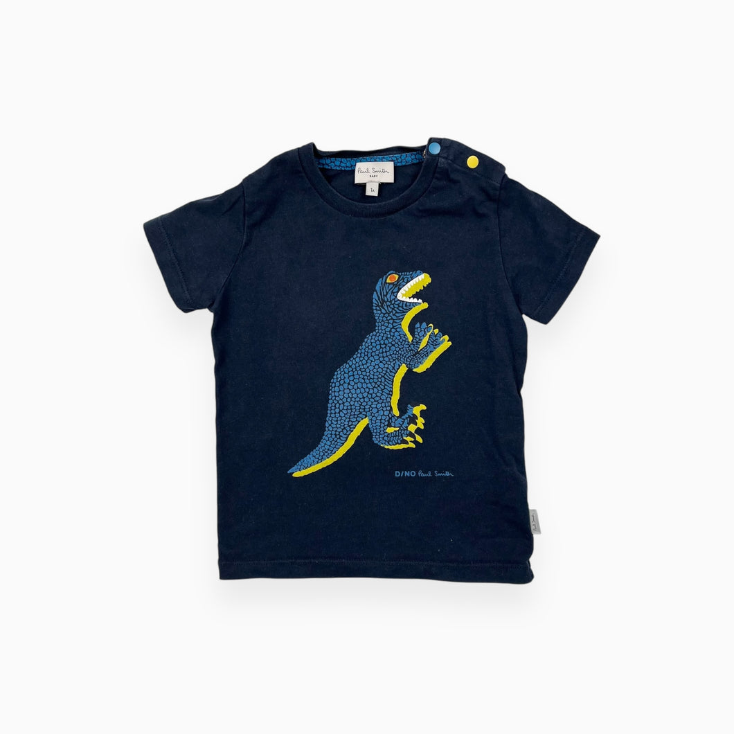 T-shirt marine en coton dino 1Y