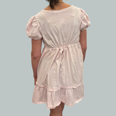 Robe rose en coton pour femmes L