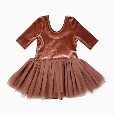 Robe avec léotard intégré brique 4Y