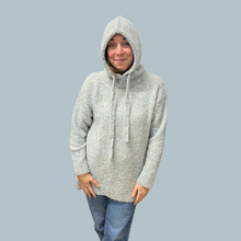 Charger l&#39;image dans la galerie, Pull oversized bouclé en laine, poly et acrylique pour femmes T 85 (XS)
