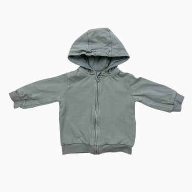 Veste à capuchon sauge 4-6M