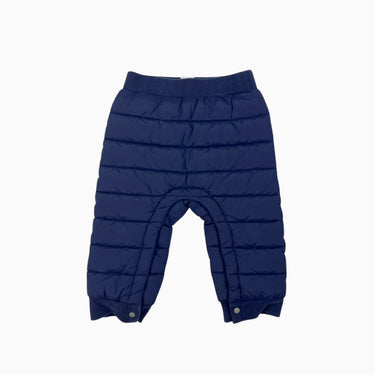 Pantalon mi-saison marine 'puffer' matellassé 12M