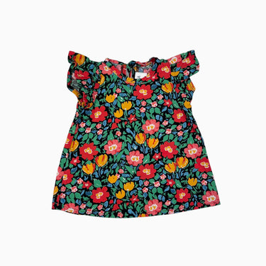 Robe noire fleurie 12-18M
