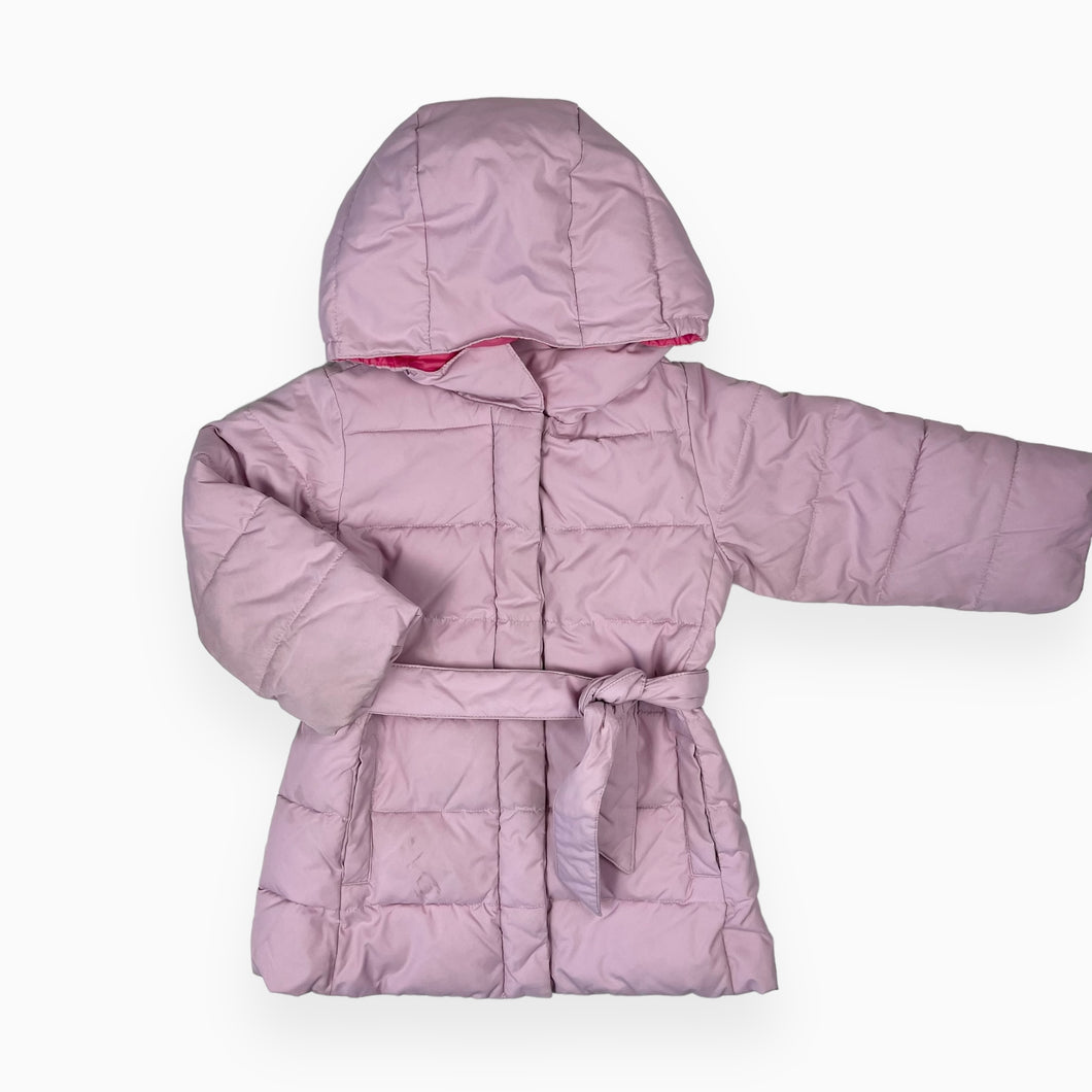 Manteau puffer orchidée avec ceinture en poly 2Y