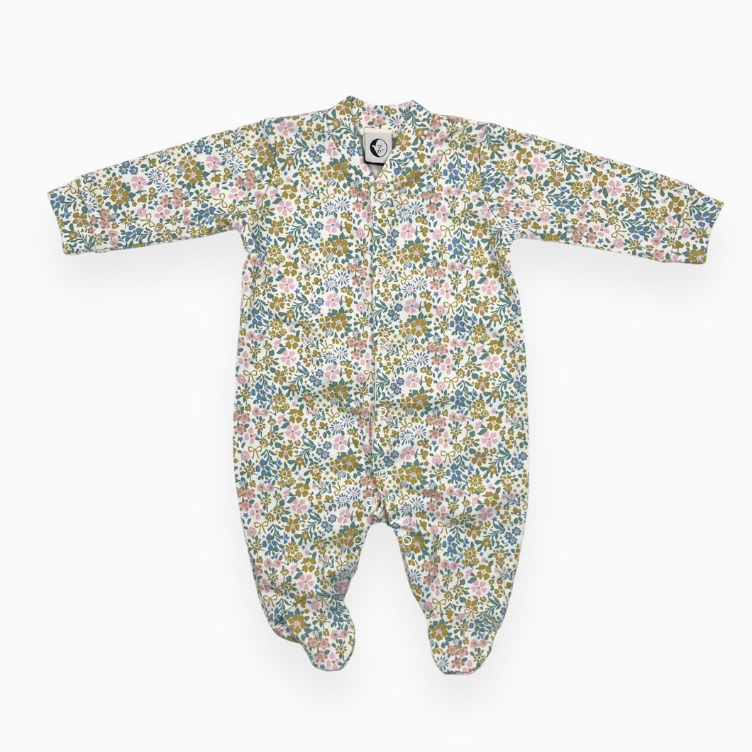 Pyjama en coton à motif floral 0-3M