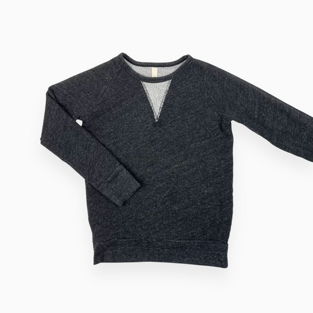 Pull gris charcoal en coton, poly et rayonne fait aux É-U 8-9Y