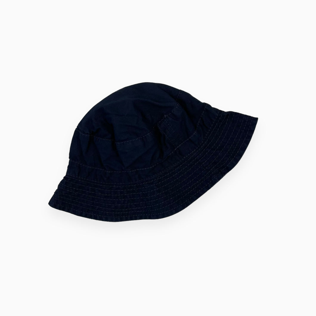 Chapeau bleu marine en canvas de coton 12M