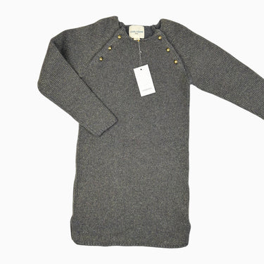 Robe 'Amandine' en tricot de laine et cachemire avec fil doré 8Y