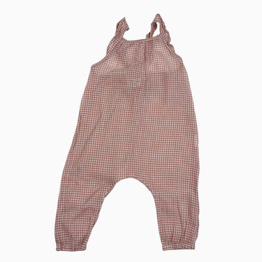 Salopette fine mousseline vichy 6M