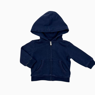 Veste à capuchon marine avec logo brodé 6M